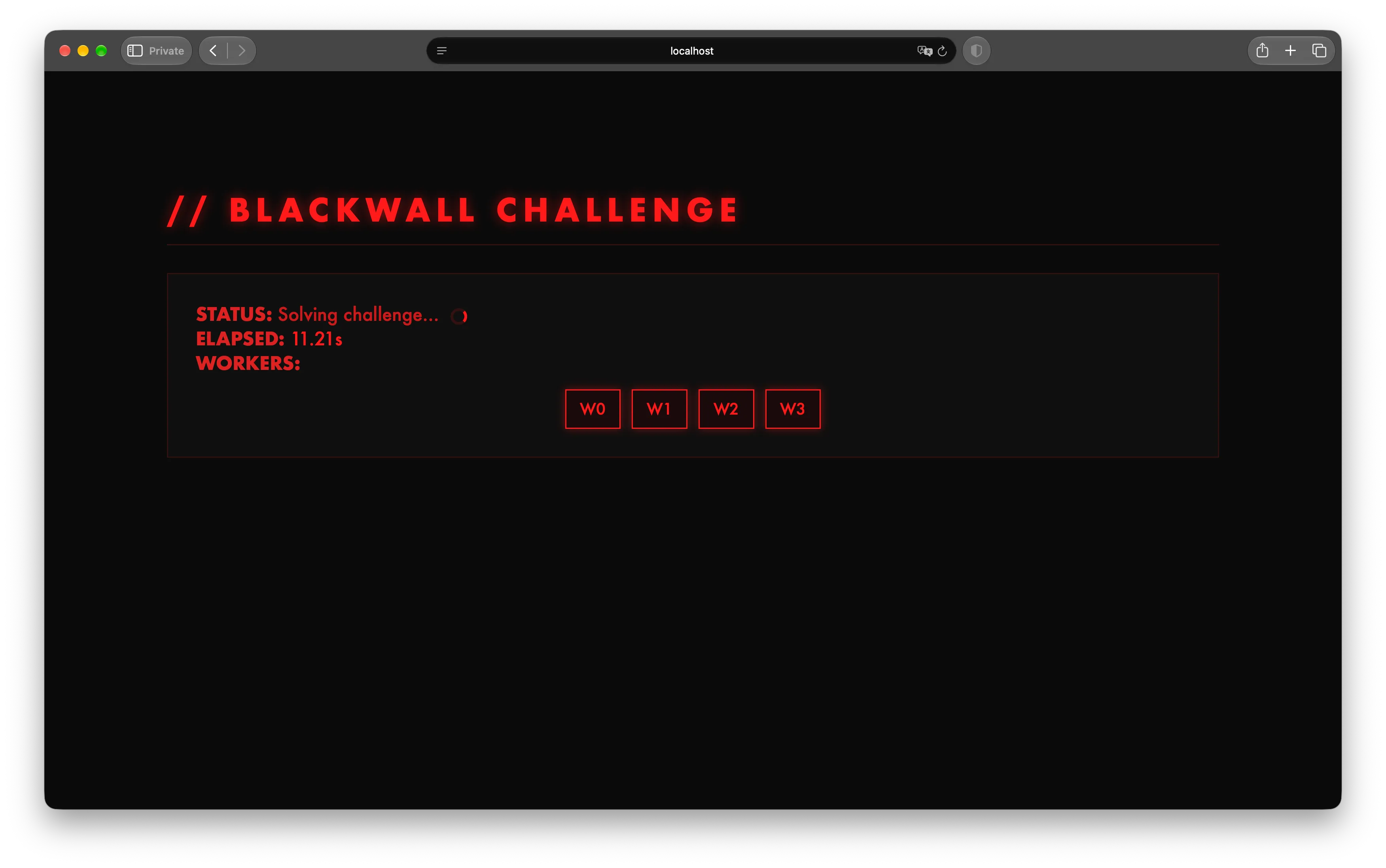Blackwall challenge